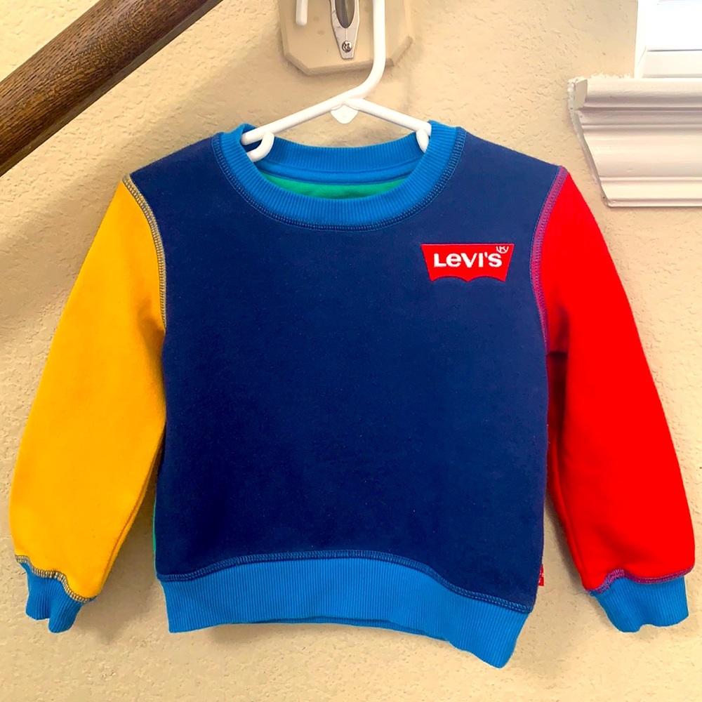 Cute Primary Colors Sweatshirt Size 2T Levi’s